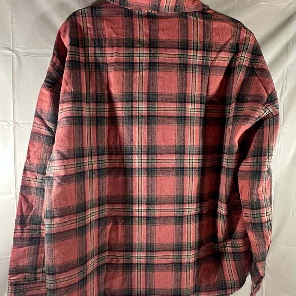 Fantaslook Flannel Shirts, Women Oversized Plaid Button Down - Picture 5 of 5